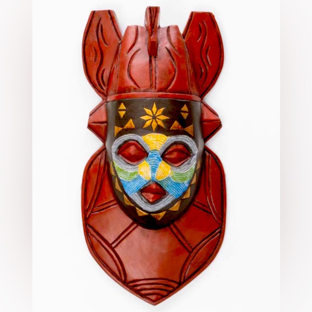 Amarula Limited Edition Tribal African Style Mask Resin Statue Collectible
